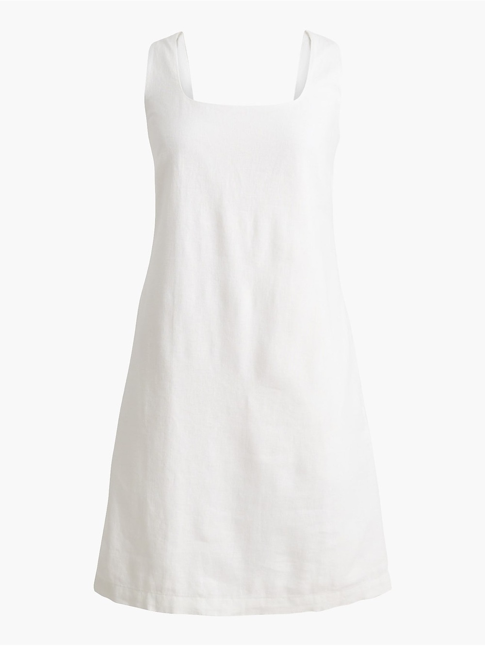 J. Crew Linen-blend squareneck shift dress - Picture 4 of 8